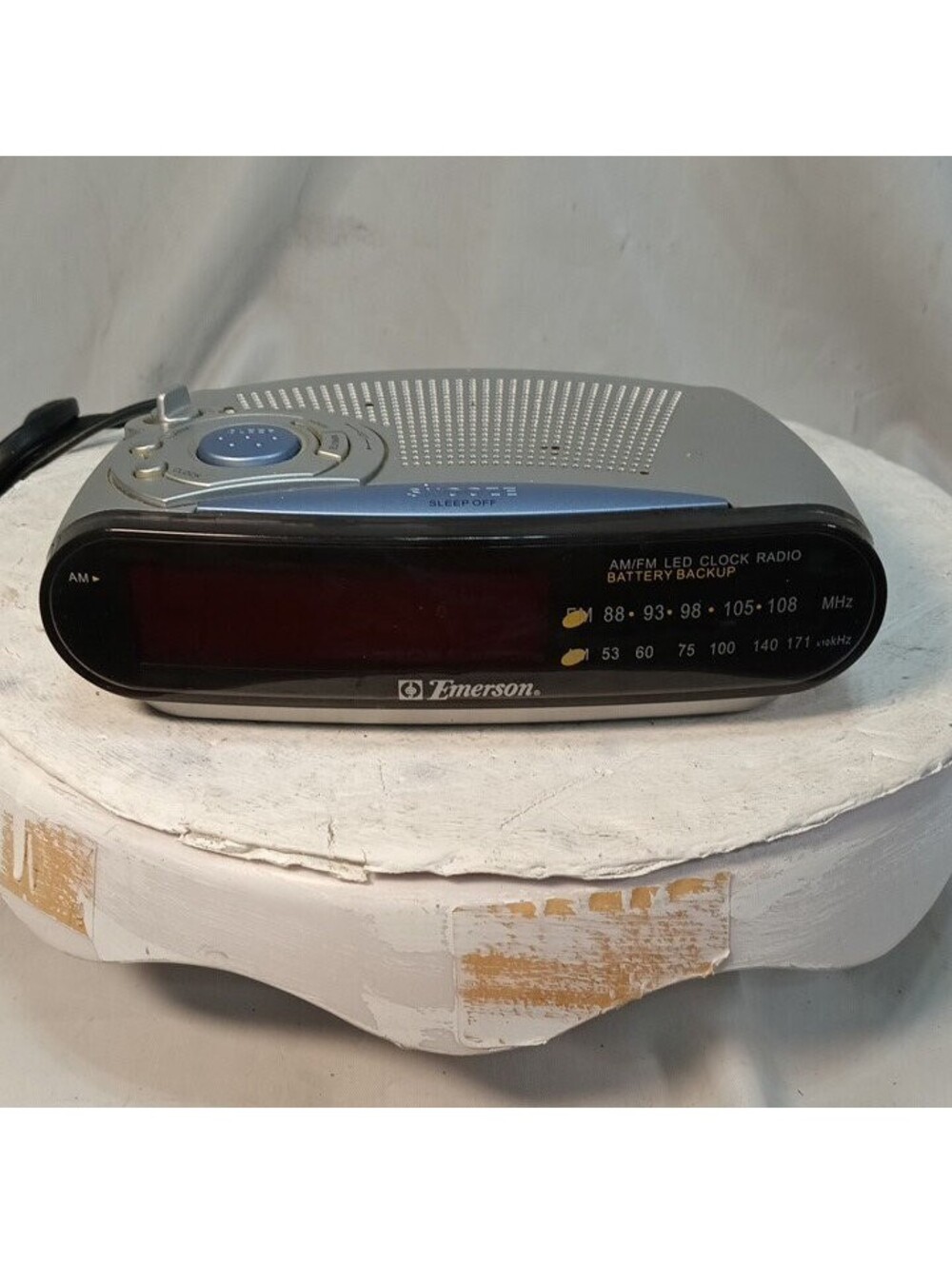 Emerson CK5029 LED Digital Alarm Clock Radio AM/FM Battery Backup Snooze Tested